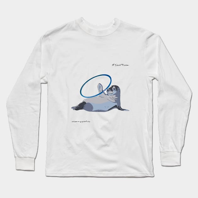 Sea calf. Long Sleeve T-Shirt by Ocennyy